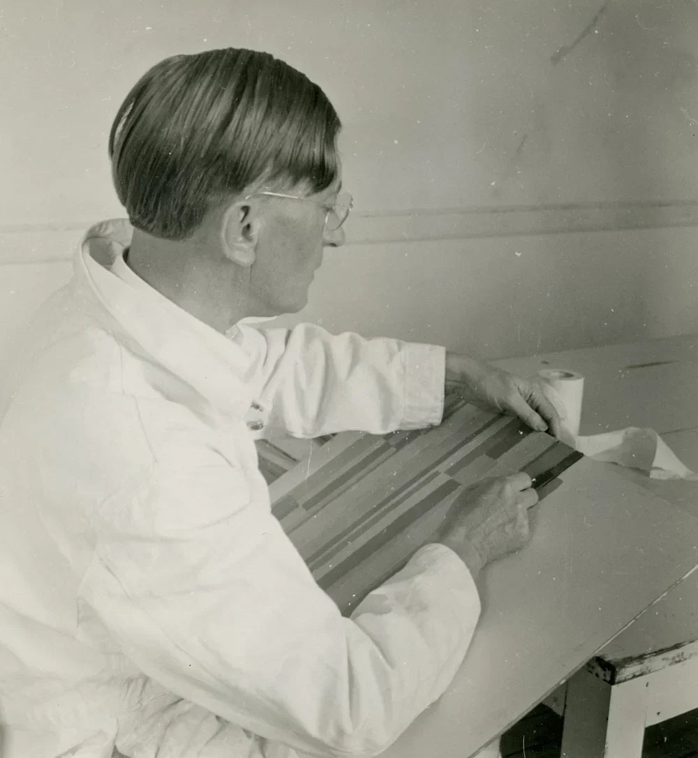 Portrait of German-born artist and educator Josef Albers.