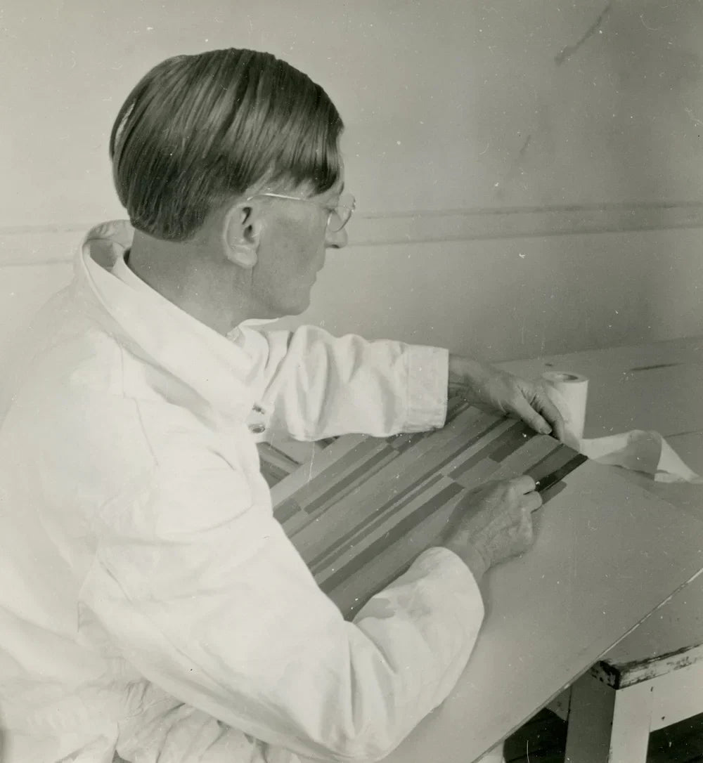 Portrait of German-born artist and educator Josef Albers.