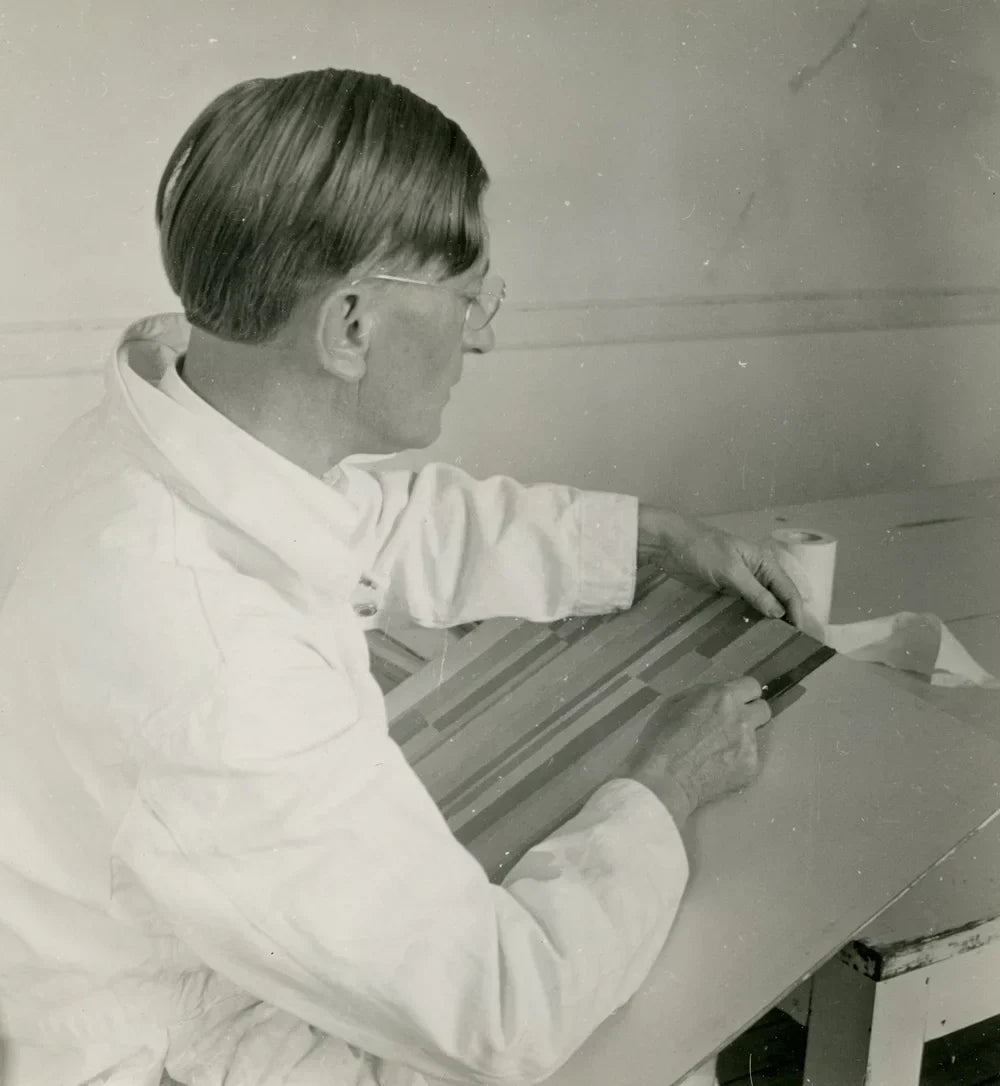 Portrait of German-born artist and educator Josef Albers.