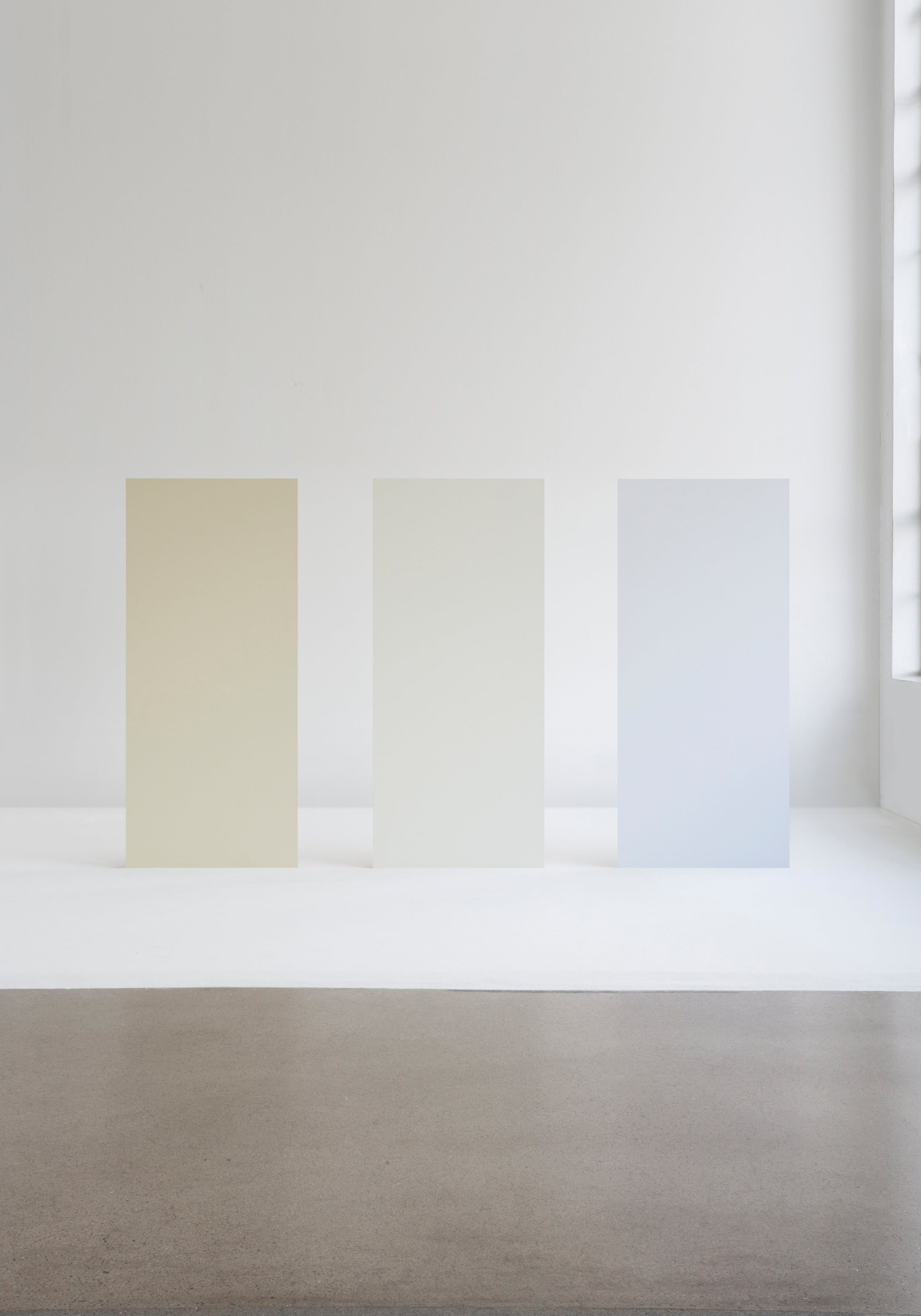 Hand-painted panels from Celebrating Subjectivity, Blēo's first campaign exploring colour, perception and composition.