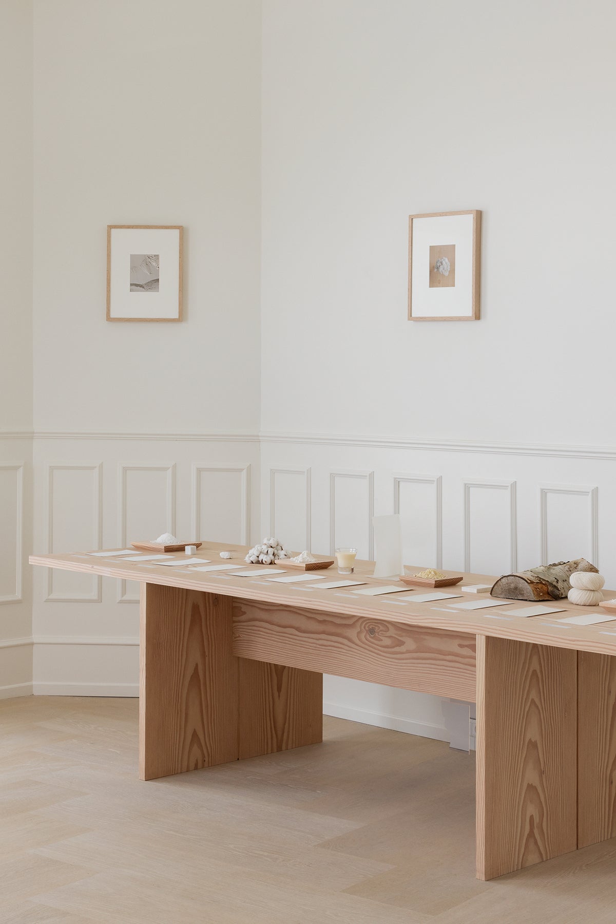 White, Light, Wood exhibition by Blēo and John Pawson at the Dinesen Apartment during 3daysofdesign 2025.