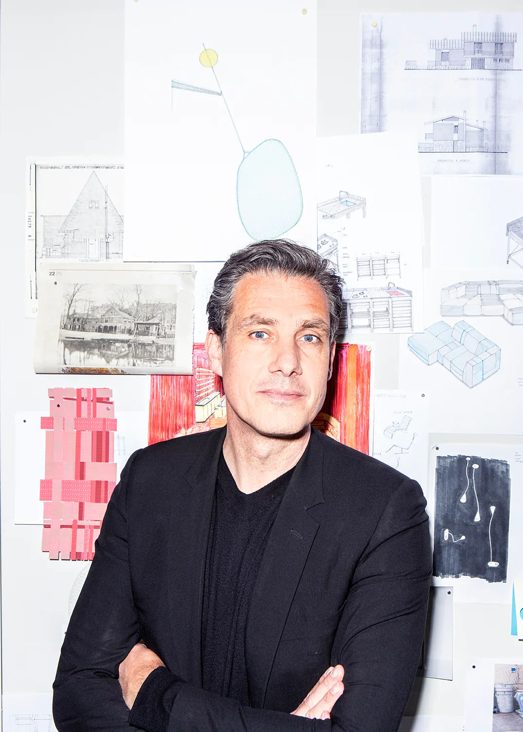Portrait of designer Stefan Scholten for Scandinavian colour and design house, Blēo. 