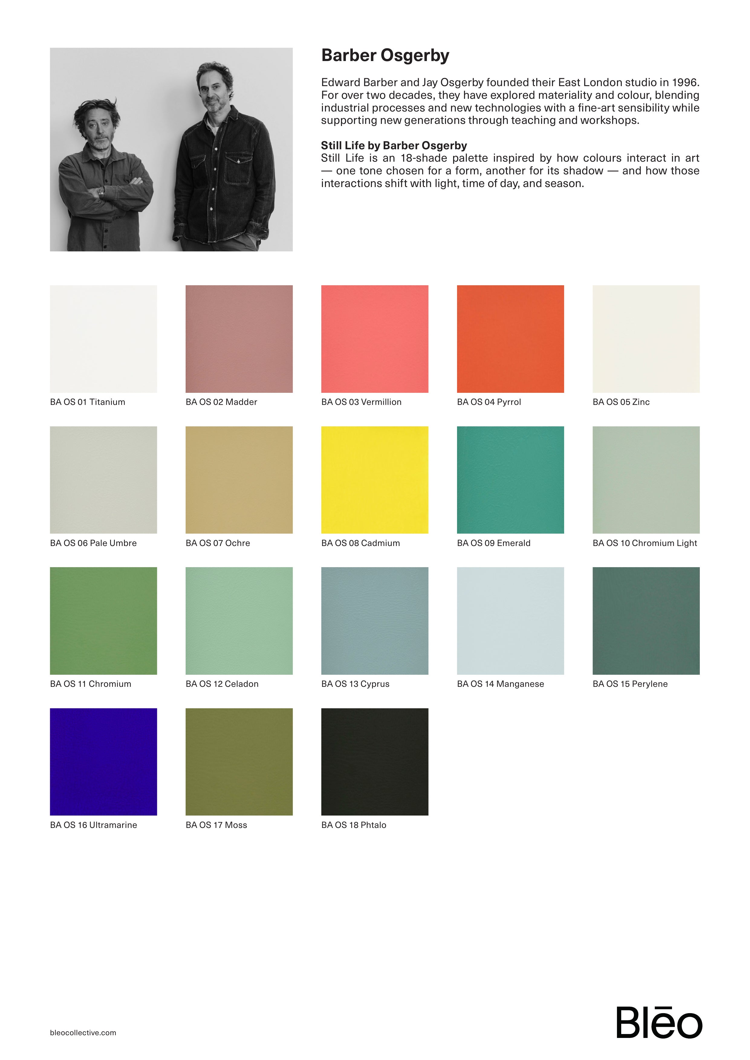 Still Life by Barber Osgerby — single sheet