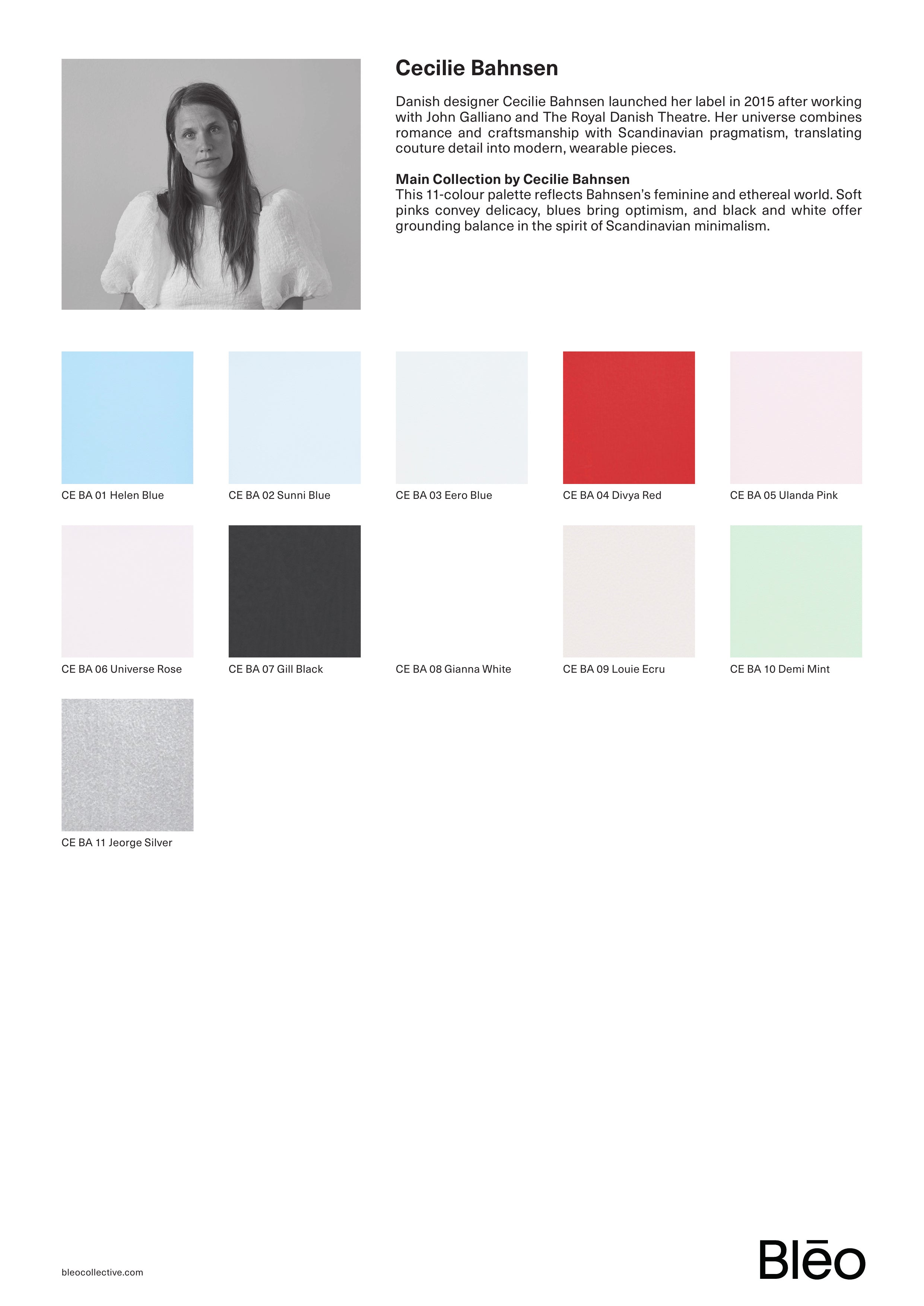 Main Collection by Cecilie Bahnsen — single sheet